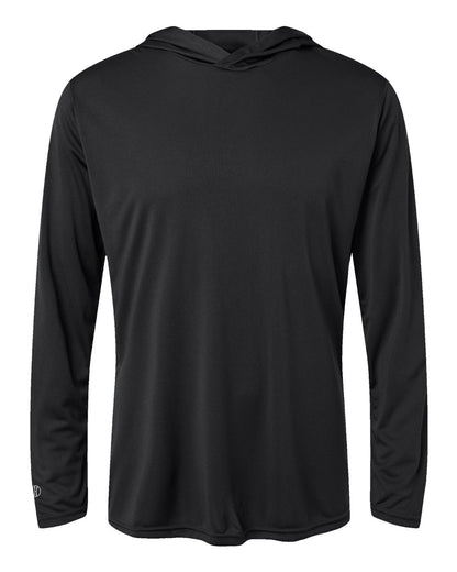 Holloway Men's Momentum Hooded Long Sleeve T-Shirt 222830 #color_Black