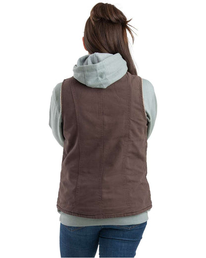 Berne Apparel Women's Sherpa-Lined Softstone Duck Vest WV15 #colormdl_Tuscan