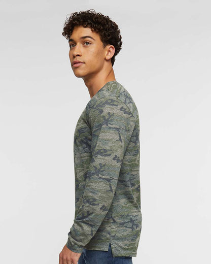 LAT Men's Fine Jersey Long Sleeve Tee 6918 #colormdl_Vintage Camo