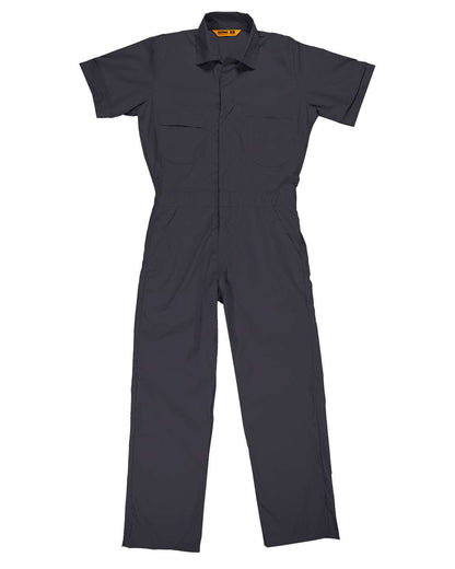 Berne Apparel Men's Axle Short Sleeve Coverall P700 #color_Charcoal