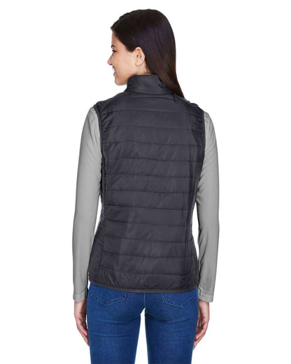 CORE365 Women's Prevail Packable Puffer Vest CE702W #colormdl_Carbon