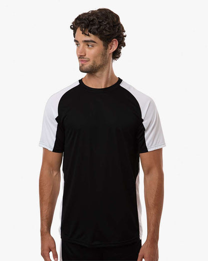 Augusta Sportswear Men's Cutter Jersey 1517 #colormdl_Black/ White