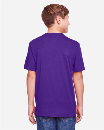CORE365 Youth Fusion ChromaSoft™ Performance T-Shirt CE111Y #colormdl_Campus Purple