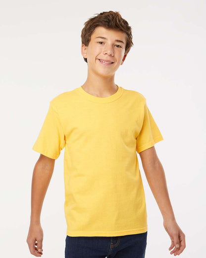 M&O Youth Gold Soft Touch T-Shirt 4850 #colormdl_Yellow