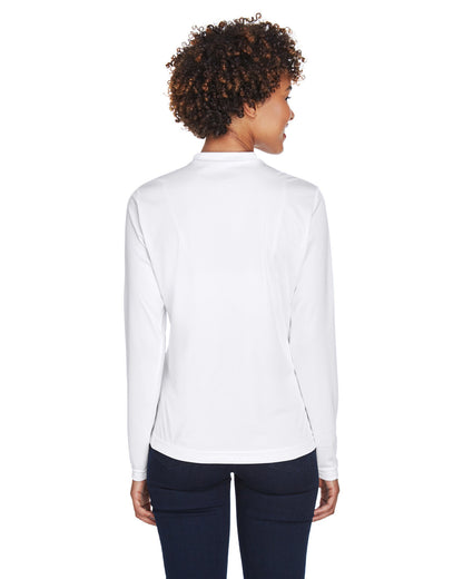 Team 365 Ladies' Zone Performance Long-Sleeve T-Shirt TT11WL #color_WHITE