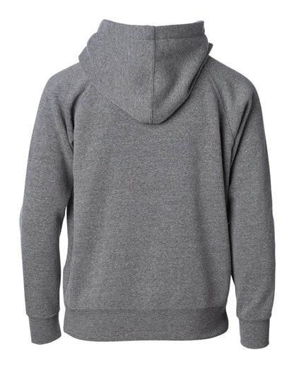 Independent Trading Co. Youth Lightweight Special Blend Raglan Zip Hood PRM15YSBZ #color_Nickel