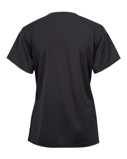 Badger Youth B-Core V-Neck T-Shirt 2162 #color_Black