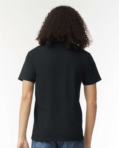 American Apparel CVC V-Neck Tee 2006CVC #colormdl_Black