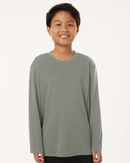 AllPro Youth Pro-Lock Performance Long Sleeve T-Shirt 48400Y #colormdl_Greystone
