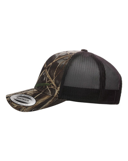 YP Classics Retro Trucker Cap 6606 #color_Realtree Max7/ Brown