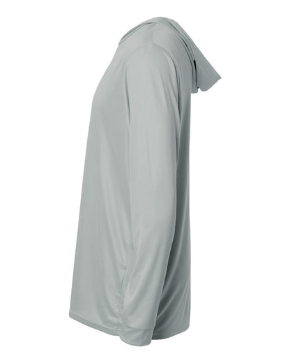 Paragon Unisex Bahama Performance Hooded Long Sleeve T-Shirt 220 #color_Medium Grey