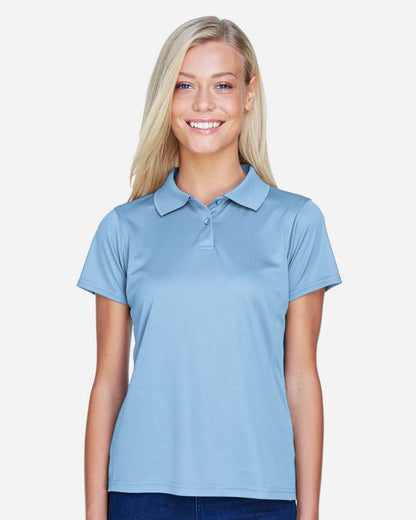 Harriton Women's Polyester Jersey Polo M315W #colormdl_Light Blue
