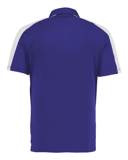 Augusta Sportswear Two-Tone Vital Polo 5028 #color_Purple/ White