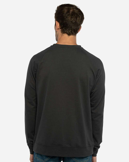 Next Level Unisex Laguna Raglan Crewneck Sweatshirt 9000 #colormdl_Graphite Black