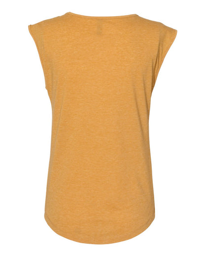 Next Level Women's Festival Sleeveless Deep V-Neck T-Shirt 5040 #color_Antique Gold