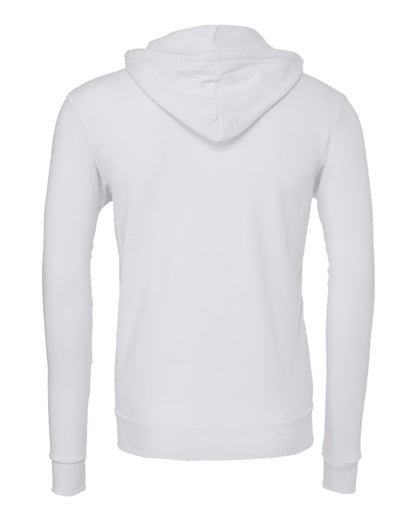 BELLA + CANVAS Sponge Fleece Full-Zip Hoodie 3739 #color_White