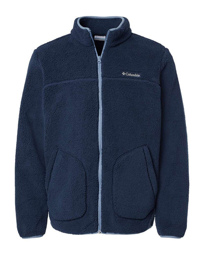 Columbia Men's Rugged Ridge™ II Sherpa Fleece Full-Zip 191111 #color_Collegiate Navy