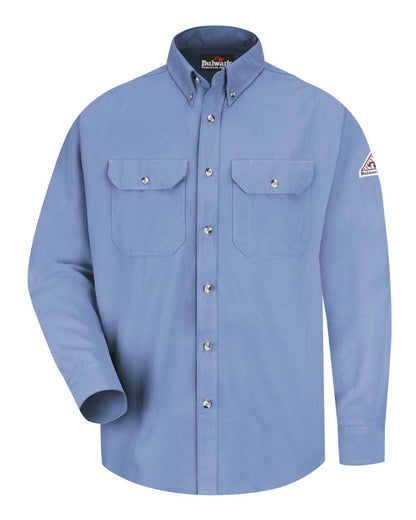 Bulwark Men's Tall Uniform Shirt SMU2T #color_Light Blue