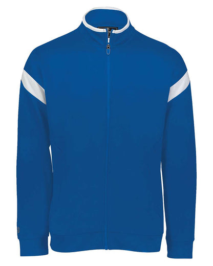 Holloway Youth Limitless Full-Zip Jacket 229679 #color_Royal/ White/ Royal