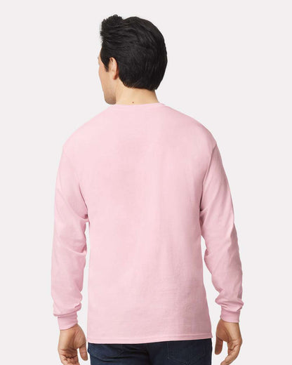 Gildan Unisex Ultra Cotton® Long Sleeve T-Shirt 2400 #colormdl_Light Pink