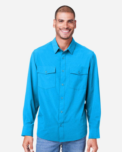 CORE365 Men's Ultra UVP® Marina Shirt CE510L #colormdl_Electric Blue