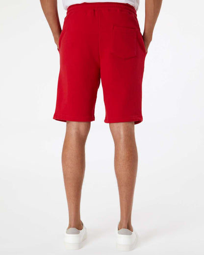 Independent Trading Co. Midweight Fleece Shorts IND20SRT #colormdl_Red