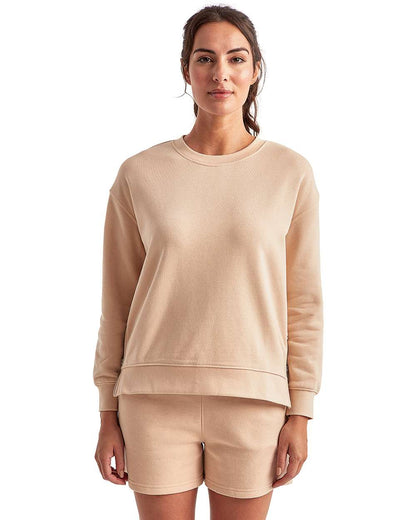 TriDri Women's Billie Side-Zip Crewneck Sweatshirt TD600 #colormdl_Nude