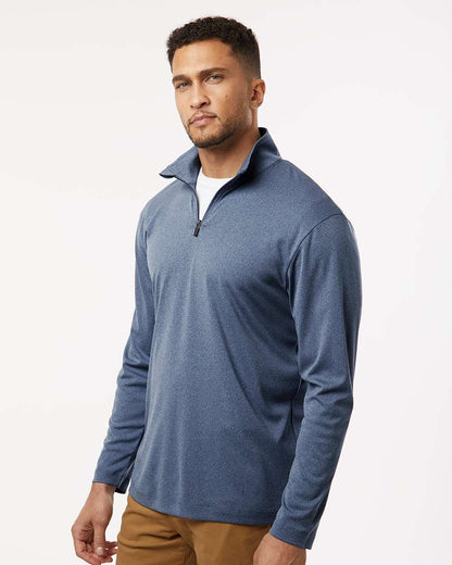 AllPro Men's Pro-Lock Performance Quarter-Zip Pullover 41870 #colormdl_Heather Navy