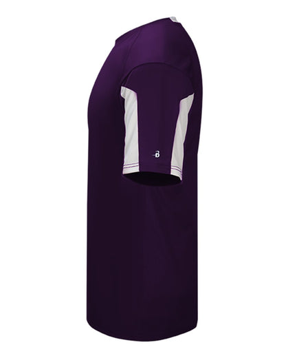 Badger Men's Striker T-Shirt 4176 #color_Purple/ White