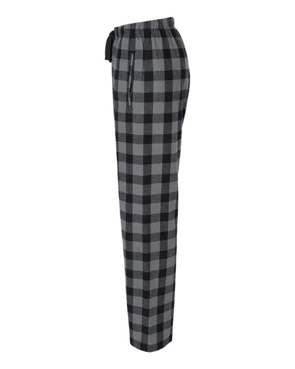 Boxercraft Women's Haley Flannel Pants BW6620 #color_Charcoal/ Black Buffalo