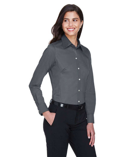 Devon & Jones Women's Crown Collection® Solid Stretch Twill Woven Dress Shirt DG530W #colormdl_Graphite