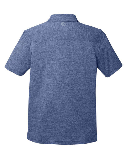 vineyard vines Men's Destin Stripe Sankaty Polo G011146 #color_Blue Depth