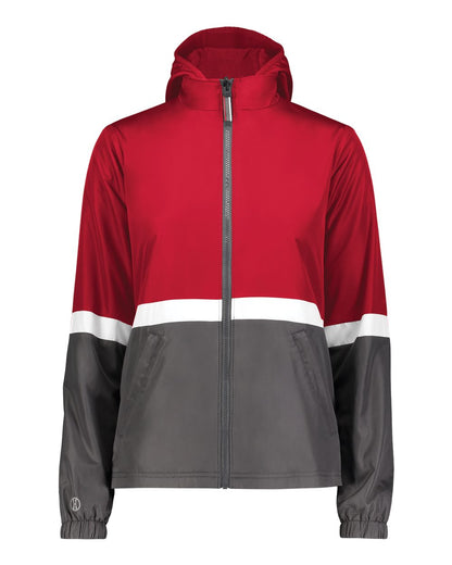 Holloway Women's Turnabout Reversible Hooded Jacket 229787 #color_Scarlet/ Carbon