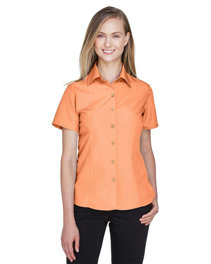 Harriton Women's Barbados Textured Camp Shirt M560W #colormdl_Nectarine