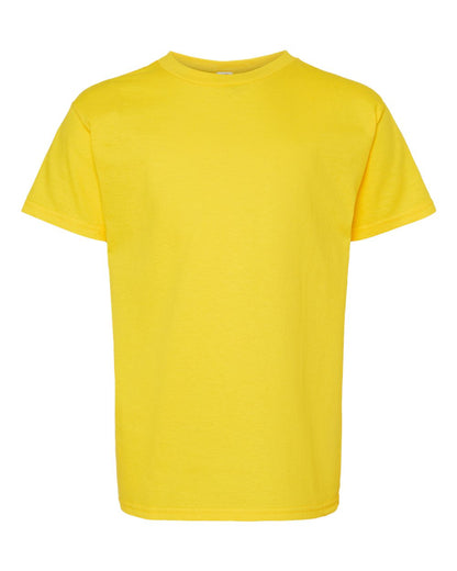 Hanes Essential-T Youth T-Shirt 5480 #color_Athletic Yellow