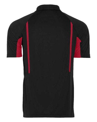Holloway Men's Two-Tone Avenger Polo 222530 #color_Black/ Scarlet