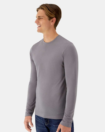 Hanes Unisex Cool DRI® Cotton Touch Long Sleeve T-Shirt 484L #colormdl_Graphite