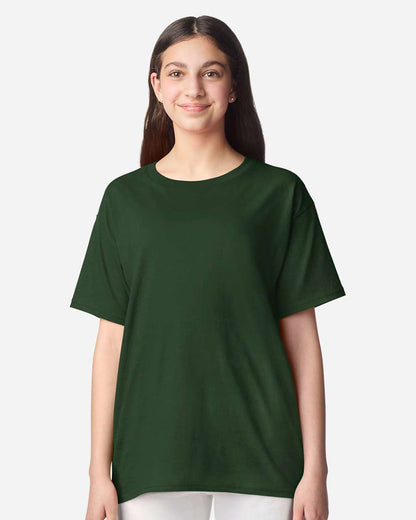 Gildan Youth Light Cotton T-Shirt 3000B #colormdl_Forest Green