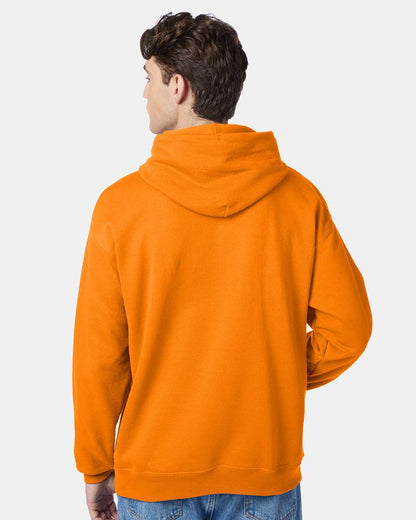 Hanes Unisex EcoSmart® Hooded Sweatshirt P170 #colormdl_Safety Orange