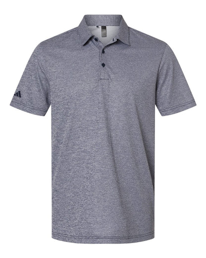 Adidas Men's Space Dyed Polo A591 #color_Collegiate Navy Melange