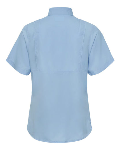 Paragon Women's Hatteras Performance Short Sleeve Fishing Shirt 704 #color_Blue Mist