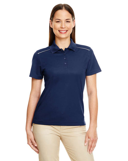 CORE365 Women's Radiant Performance Piqué Polo with Reflective Piping 78181R #colormdl_Classic Navy