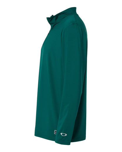 Oakley Men's Team Issue Podium Quarter-Zip Pullover FOA402997 #color_Team Fir