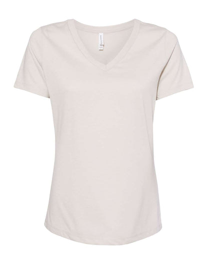 BELLA + CANVAS Women's Relaxed Heather CVC V-Neck Tee 6405CVC #color_Heather Dust