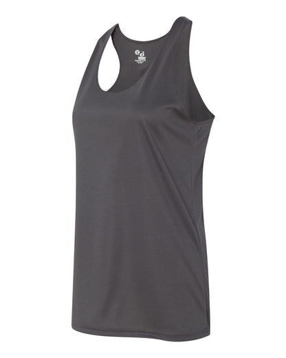 Badger Women’s B-Core Racerback Tank Top 4166 #color_Graphite