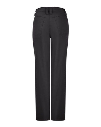 Red Kap Women's Lightweight Crew Pants PT3L #color_Black - Unhemmed