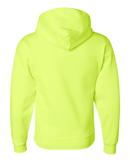 JERZEES Unisex Super Sweats NuBlend® Hooded Sweatshirt 4997MR #color_Safety Green