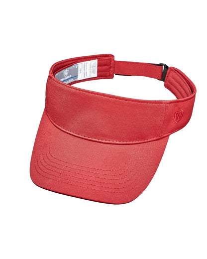 J. America Hawkeye Visor 5514 #color_Cardinal