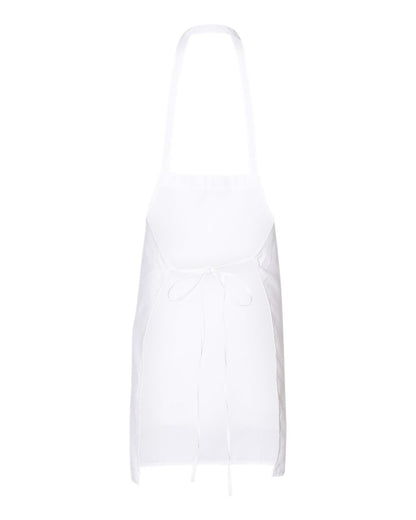 Q-Tees Bib Apron Q4010 #color_White