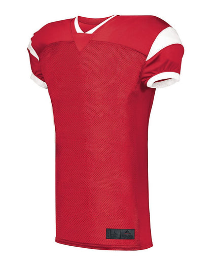 Augusta Sportswear Youth Slant Football Jersey 9583 #color_Red/ White